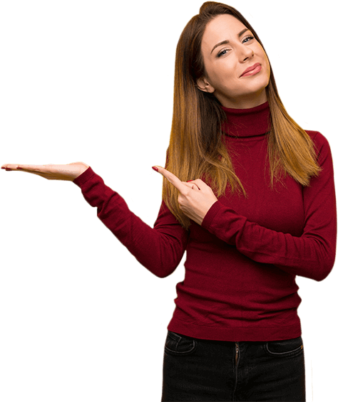 Femme dans site web pour Assureurs